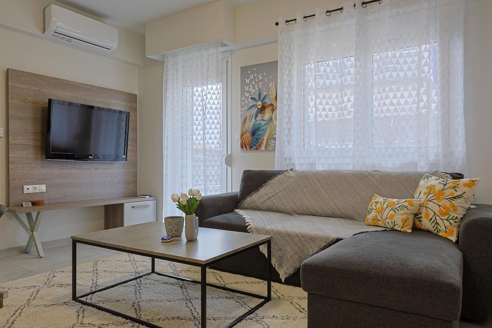Kateríni Zeta-Garden Oasis & Private Parking By Optimum Link 아파트 외부 사진